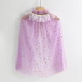thumbnail image 4 of Ydojg Winter Warm Coat For Toddler Boys Girls Lace Up Cape Party Robe Kids Holiday Party Tulle Princess Cloak Fashion Outwear Purple, 4 of 5