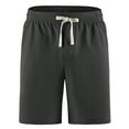 thumbnail image 4 of REDESS Mens Shorts Casual  with Pockets ,Drawstring Elastic Waistband Shorts for Men,Dark Grey, 4 of 8