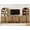 Walnut, variant on 126" Mid-Century Modern TV Stand with Bookshelves for Tvs Up to 70", Large Entertainment Center with Storage Cabinet, TV Console with Doors For Living Room, Bedroom