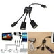 thumbnail image 2 of HUB Micro USB 3 en 1 Macho a Hembra Doble USB 2.0 Host OTG Cable Adaptador (Negro), 2 of 6