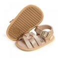 thumbnail image 4 of Summer Baby Soft Bottom Sandal Toddlers Beach Sandals Non-slip Flat First Walkers Shoes 0-18 Month Brown/Gold/White/Black, 4 of 9