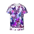 thumbnail image 4 of Wukai Flying Butterflies Youth Unisex Short Sleeve T-Shirt for Boys, Girls, Teens, and Kids-X-Large, 4 of 7