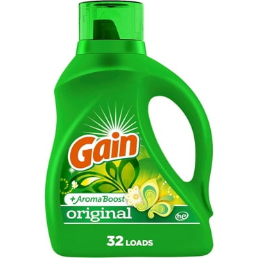 Gain   Aroma Boost Laundry Detergent Liquid Soap, Original, 32 Loads 46 Fl Oz