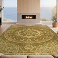 thumbnail image 2 of Design&I 6'x9' Ultra Soft Area Rug, Boho Decorative Concentric Petal Motif Faded Large Mediterranean None Fluffy Washable Non Shedding for Guest Room Bedroom Living Room, 2 of 7