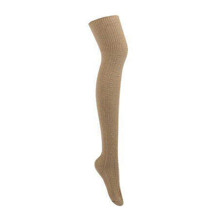 

Sunisery Women s Knitted High Boot Socks Extra Long Winter Over Knee Stockings Leg Warmers 1 Pair
