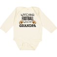 thumbnail image 3 of Inktastic Watching Football with My Grandpa Boys or Girls Long Sleeve Baby Bodysuit, 3 of 5