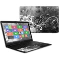 thumbnail image 1 of Skin Decal Wrap Compatible With HP 17t Laptop 17.3" (2017) Black Flourish, 1 of 3