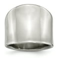 thumbnail image 1 of Stainless Steel Polished Ring Size 7, 1 of 6