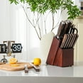 thumbnail image 2 of Costway Kitchen Knife Set 15pcs Stainless Steel Knife Block Set w/ Ergonomic Handle, 2 of 10