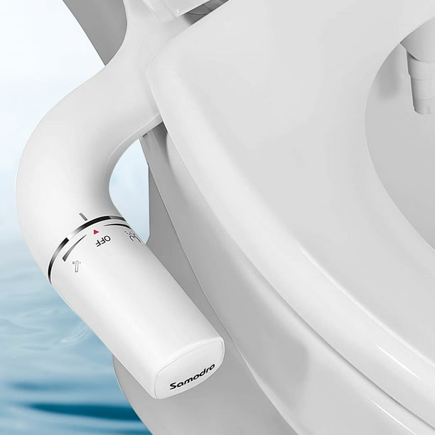SAMODRA UltraSlim Bidet, NonElectric Self Cleaning Single Nozzle