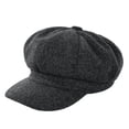 thumbnail image 1 of Beret Hats Exquisite Stitching Thick Woolen Casual All Match Decorative Winter Beret Caps for Women, 1 of 11