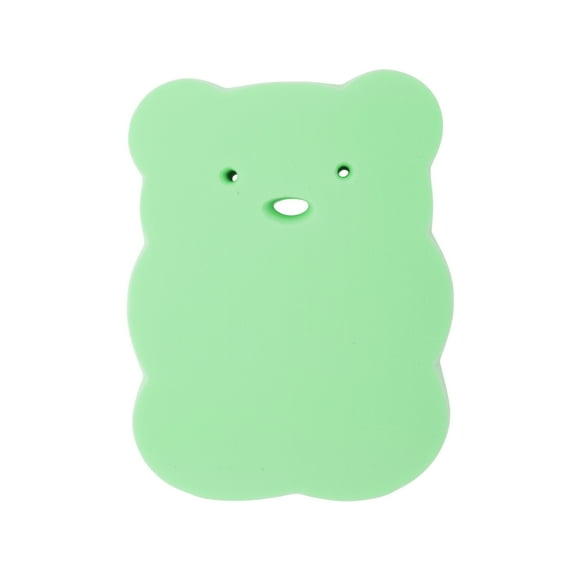 Unique Bargains 1 Pc Cute Bears Shape Bath Sponge Body Scrubber Green