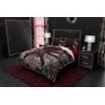 thumbnail image 2 of Gothic Bed Cover, Duvet or Comforter, Horror Bedding Set, Goth Bedroom Decor,, 2 of 7