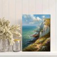 thumbnail image 2 of Coastal Cliffs Impasto Seascape Canvas Wall Art, Living Room Bedroom Dining Room Hallway Wall Decor, 2 of 8