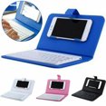 thumbnail image 3 of Clavier pour ipad, Clavier Sans Fil en Cuir, Mini Clavier Portable Sans Fil Bluetooth avec Étui en Cuir pour Téléphone Intelligent, Rouge, 3 of 5