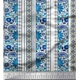 thumbnail image 1 of Soimoi Rayon Fabric Stripe,Floral & Paisley Decor Fabric Printed Yard 42 Inch Wide, 1 of 1