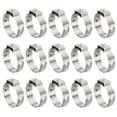 thumbnail image 1 of Unique Bargains 30 Pack 3/4' PEX Cinch Clamp Rings, 304 Stainless Steel Single Ear Crimp Rings, 1 of 6