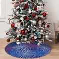 thumbnail image 4 of KLL 48" Christmas Tree Skirt Ireworks In The Night Sky Xmas Tree Skirts Mat for New Year Xmas Holiday Party Indoor Outdoor Home Decoration, 4 of 5