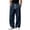 Navy #52, variant on WULMLEO Men's Wide Leg Sweatpants with Pockets Drawstring Loose Fit Baggy Athletic Pants for Fall Casual Red S