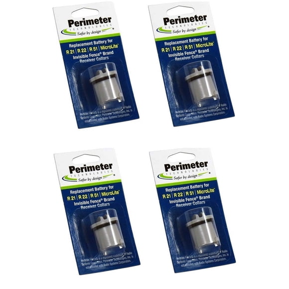 Pilas para vallas para perros Perimeter Technologies R21/R51 (paquete de 4)
