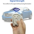 thumbnail image 6 of OFFCURVE for Cadillac Key Fob Cover, Key Fob Case Shell for 2015-2019 Cadillac Escalade CTS XTS ATS STS XT4 XT5 CT6 SRX Premium Soft TPU Smart Key Holder Car Accessories, White sliver(1pc), 6 of 7