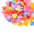thumbnail image 1 of 100 piezas de botones de costura con 2 agujeros para manualidades, álbumes de recortes y regalos Corazón, 1 of 8