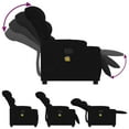 thumbnail image 3 of vidaXL Fauteuil Inclinable de Massage en Tissu Noir, 3 of 5