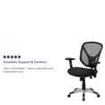 thumbnail image 5 of BizChair Mid-Back Black Mesh Multifunction Swivel Ergonomic Task Office Chair with Adjustable Arms, 5 of 13