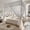 White4, variant on New Style Elegant Lace Princess 4 Corner Post Mosquito Net Romantic for Girls Women Bed Curtain Canopy for Adults Wedding Bedroom Kids Rooms Decoration,White-13,Queen