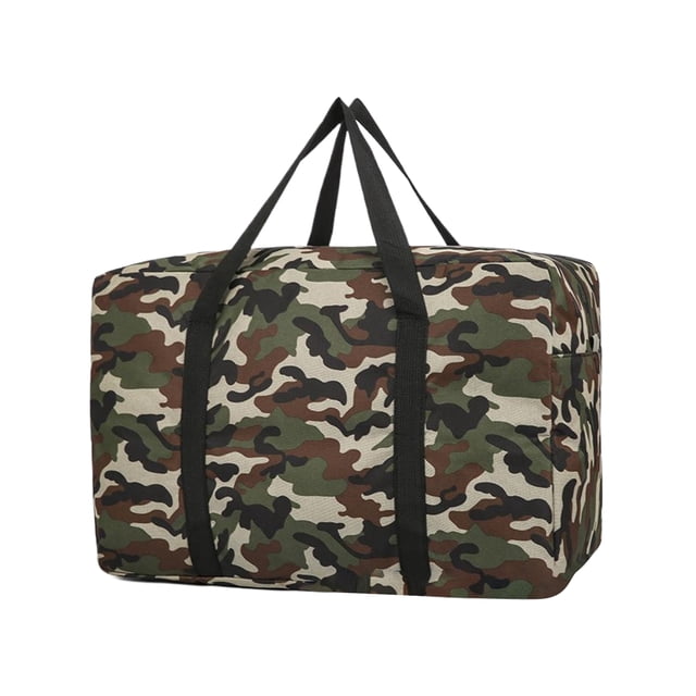 Advancent Bolsa grande de viaje, organizador impermeable y de varios tamaños, bolsa de almacenamiento de viaje apilable, fácil Almacenamiento y organización del hogar Camuflaje marrón Tamaño grande