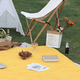 thumbnail image 5 of Esterilla de picnic de color sólido de alta calidad con asa de cuero de moda para picnic, 5 of 5