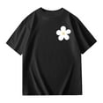 thumbnail image 6 of Girls Short T Shirt for Kids Girls Easter I Love Jesus Letter Soft Fit Breathable Trendy Clothes #Black 3-4 Years, 6 of 6
