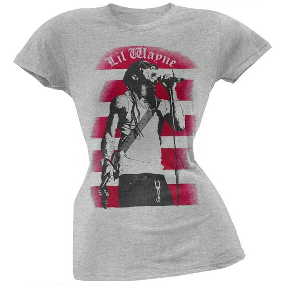 Lil Wayne Women's Juniors Salute Short Sleeve T Shirt