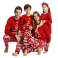 thumbnail image 3 of Pijamas de Navidad a juego para toda la familia, ropa de dormir con estampado de alce a cuadros, pantalones de 2 piezas, para niños y adultos, 2024, 3 of 4