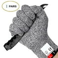 ZJDOAK Cut Resistant Gloves, Level 5 Protection, Ambidextrous, Machine