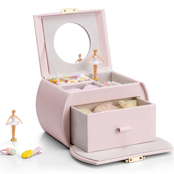 Caja de Joyas Musical Vlando para Niñas con Cajón y Bailarina
