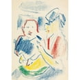 thumbnail image 3 of Ernst Ludwig Kirchner 11x14 Black Modern Framed Museum Art Print Titled - Woman with Child (1908), 3 of 5