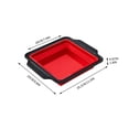 thumbnail image 2 of Baking Pan Rectangular Baking Pan Non-Stick Cake Mold for Oven 1 Count(Red) Rkxzt, 2 of 7