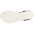 thumbnail image 6 of WHITE MOUNTAIN Womens Black Adjustable Ankle Strap Cushioned Embellished T-Strap Parana Open Toe Buckle Thong Sandals 8 M, 6 of 6