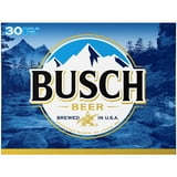 Busch American Lager Beer 30 pack 12 fl oz Aluminum Cans 4.3% ABV ...