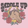 thumbnail image 2 of Girl's Lost Gods Saddle Up Horse  Graphic Tee Light Pink X Small, 2 of 4