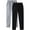 Light Gray, variant on Men's Hop Casual Pants Solid Color Track Joggers Workout Trousers with Pocket Comfortable Stretchy Fabric 2PCS
