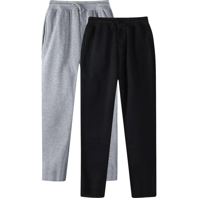 VBARHMQRT Striped Pants Men's Hop Pants Casual Solid Color Track Lace up Workout Pants with Pocket 2 Pcs