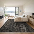 thumbnail image 3 of ODIKA 9'x12' Gray Charcoal Granite Textured Abstract Washable Area Rug Modern Distressed Stone Effect Pattern Non-Slip, Chair-Friendly for Dining Room, Basement, Large Office, 3 of 6