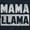 Navy, variant on Funny Mama Llama Mothers Day Pun Women's Graphic T Shirt Tees Brisco Brands L