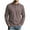 Khaki, variant on Men Waffle Knit Long Sleeve Shirt Classic Lapel Collar Three Button Placket Rib Cuff Hem Breathable Golf Business Casual Tops Black S