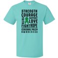 thumbnail image 3 of Inktastic Cerebral Palsy Awareness Strength Support and Courage T-Shirt, 3 of 5