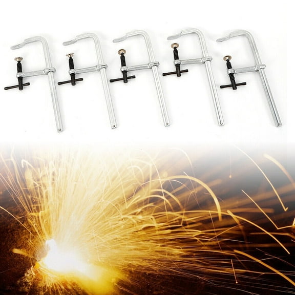 F Style Welding Clamps Heavy Duty Forged Solid Steel Clamp Set 500kg 5pcs