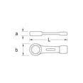 thumbnail image 2 of Gedore 306 70 Ring slogging spanner 70 mm, 2 of 3