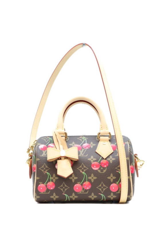 Pre-Owned LOUIS VUITTON x Takashi Murakami M13094 Monogram Cherry Speedy Bandoulire 20...